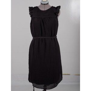 Black cap sleeve dress - H&M Size 10